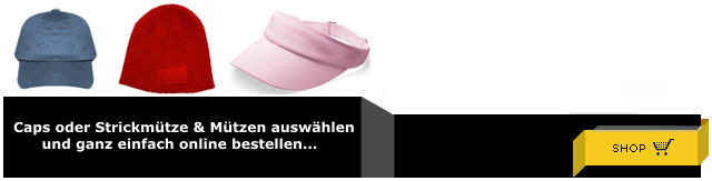 Bedruckte Caps oder Strickmütze & Mützen Online Bestellen